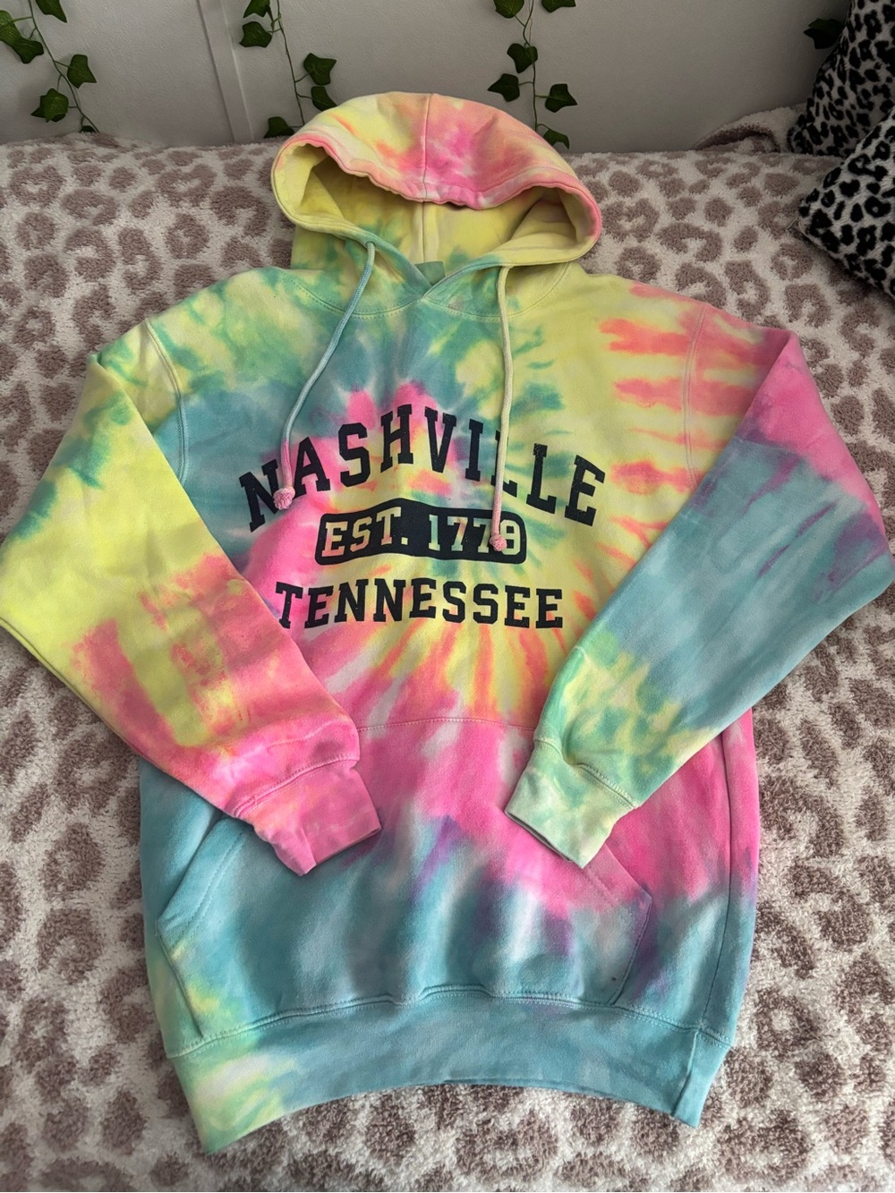 tie dye nashville tennessee hoodie